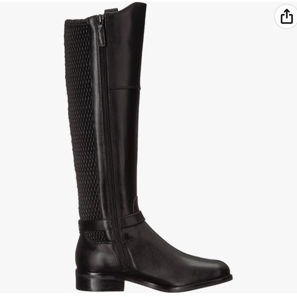 COLE HAAN Galina Belted Leather Knee High Boots - Picture 6 of 10